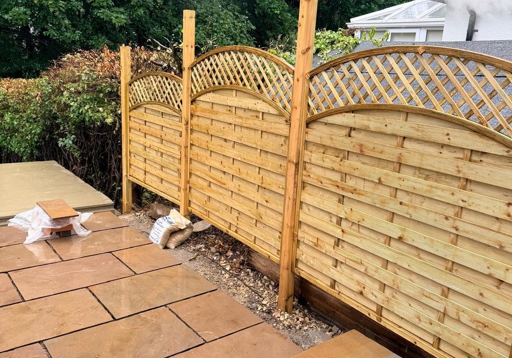 New fencing installed — Yorkshire property