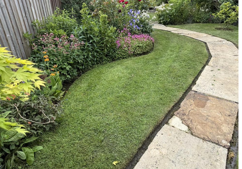 Garden maintained — borders clean, lawn edged